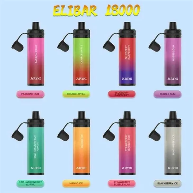 Arymi-Fruit-Flavors-Elibar-15000-Puffs-Rechargeable-Disposable-Vape-Pen-with-Dust-Free-Cap-Design
