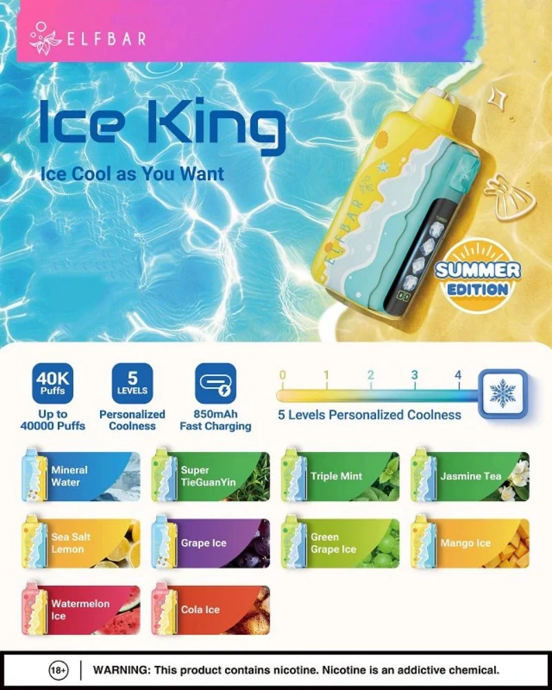 ELFBAR ICE KING SUMMER EDITION 30K PUFFS ELFBAR ICE KING SUMMER EDITION 30K PUFFS