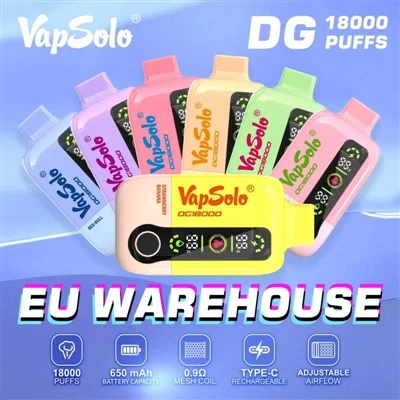 מדוע Vapsolo DG 18000 נפיחות הפכו למוצר המועדף על חובבי vape באירופה?