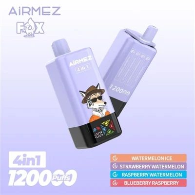 Airmez Fox 120000, כרגע מוצר ה-PUFFS הגדול ביותר במחסן האירופי