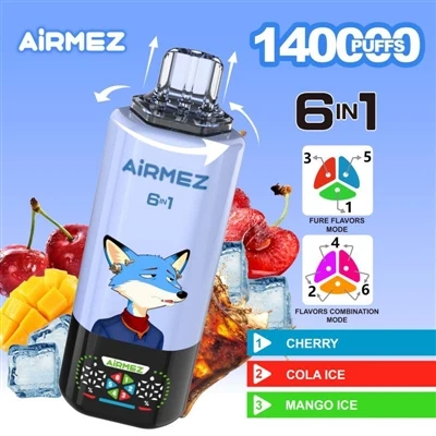 Airmez 6-in-1 140000: הגדרה מחדש של הביצועים והחוויה של סיגריות אלקטרוניות חד...