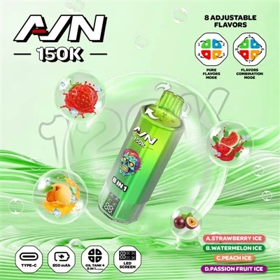 AIM AVN 150K PUFFS – דור חדש של סיגריות E- חד פעמיות עמידות|60 מ
