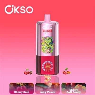 OKSO 3IN1 70000 PUFF: סיגרית הדגל E-שנועדה לקיבולת גבוהה ולטעם יוצא דופן.