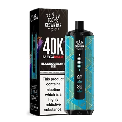 סיגריה חד פעמית E-באמת 'מתקדמת' 40K DTL - AL Fakher Crown Bar MegaMax 40K