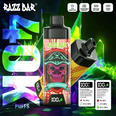 סיגריה חד פעמית של Razz Bar 40K E-: חוויה חדשה עם קיבולת גבוהה וביצועים גבוהים.