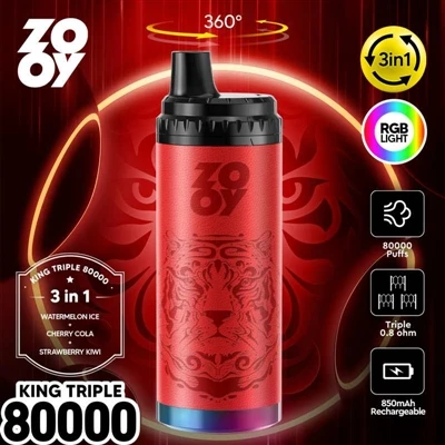ZOOY KING 3-in-1 80000 Puff Disposable Vape: חדשנות טכנולוגית וניתוח תעשייה מ...