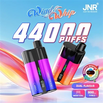 JNR WindWhip 44000: ניתוח מקיף של סיגריות אלקטרוניות חד פעמיות-בעלות קיבולת ג...