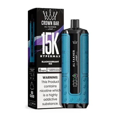 AL Fakher Crown Bar Hypermax 15K: אפשרות סיגריה חד פעמית-מתקדמת שמאזנת בין בי...