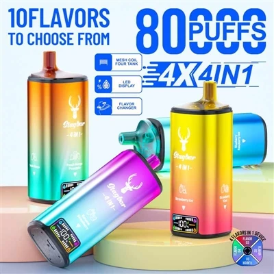 Stag Bar 4in1 80000 Puffs: Redefiniing The Experience of High-Puff Disposable...