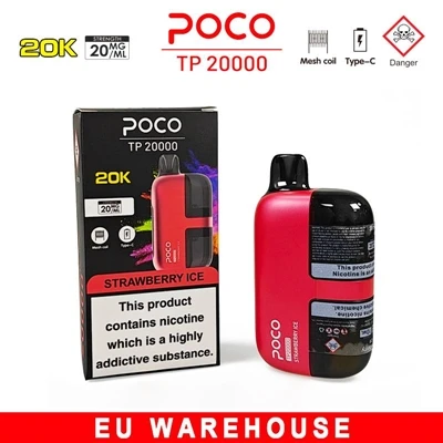 POCO 20000: סיגריה חד פעמית אלקטרונית-שיוצרת איזון בין עמידות, טעם ונוחות.