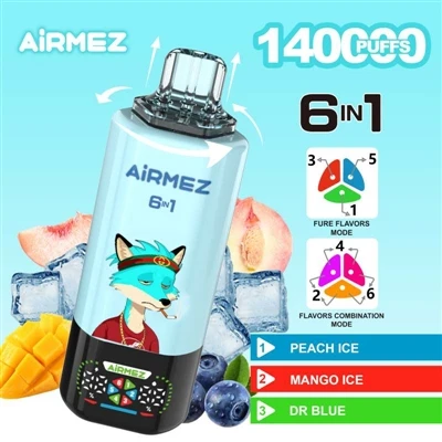 Airmez Fox 140K: יצירה חדשנית שמעצבת מחדש את חווית הסיגריות האלקטרוניות החד פ...