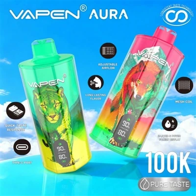 VAPEN AURA 100K: כאשר 'חד פעמי' כבר לא אומר התיישבות
