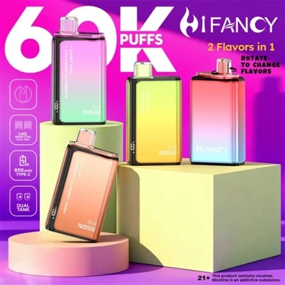 פחזניות HIFANCY TWINMAX 60000 - תיהנו משני טעמים כאוות נפשכם, התענגו על כל ביס