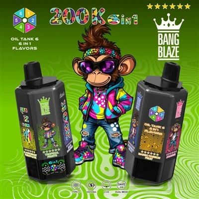 BANG BLAZE 200000 6in1: שישה טעמים באחד, אתה באמת יכול לשחק איתם במשך זמן רב