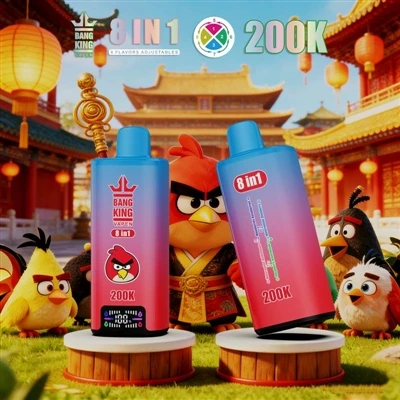BANG KING VAPEN 200K 8IN1: חווית הסיגריה האולטימטיבית-עם ריבוי טעמים ועיצוב א...