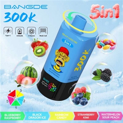 BANG DE 5IN1 300000: נציג של סיגריות אלקטרוניות חד פעמיות-הנכנסות לעידן ה'אול...