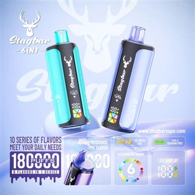 Stag Bar 6in1 180K Puffs: מכשיר אחד עושה שש עבודות, זה באמת נפתח-