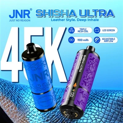 JNR SHISHA ULTRA 45000: אדים חד פעמיים-מתקדמים נכנסים ל'עידן המרקם המובחר'