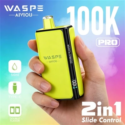 Waspe Double Flavor 100K Pro: כאשר Vaping מתחיל להגיד לא ל'שעמום'