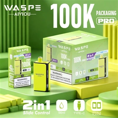 Waspe Double Flavor 100K Pro: כאשר אדים חד פעמיים מתחילים להגיד לא ל'שעמום'