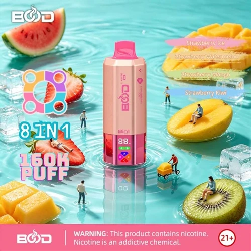 Bood Vasto 160K 8-in-1: נציג חדש של סיגריות אלקטרוניות מרובות טעמים הנכנס לעי...
