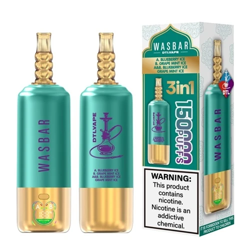 WASBAR DTL 3-ב-1 150K: Redefiniing The High-Puff-Count Shisha-Style Vape Expe...