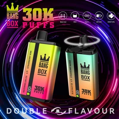 BANG BOX 30000 פחזניות טעם כפול טעם