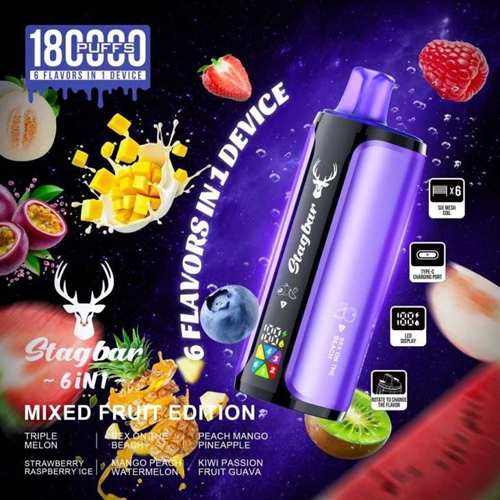 StagBar 6in1 180K Puffs Vap factory